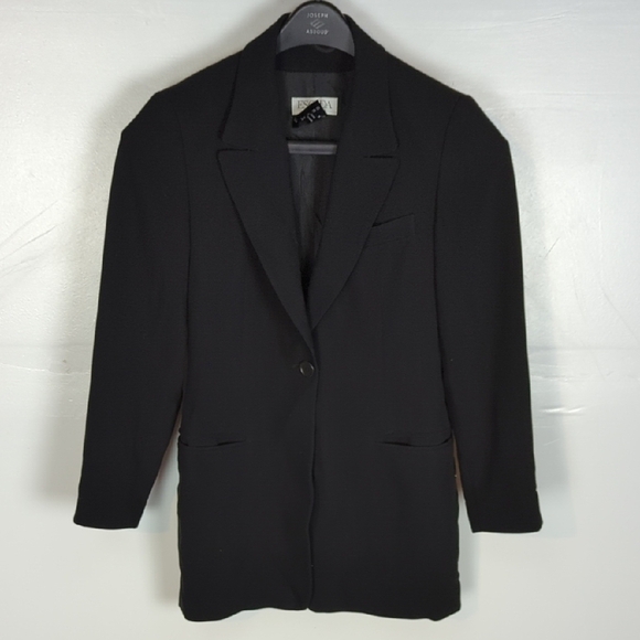 Escada Long Line, Single Button Blazer - Picture 1 of 9